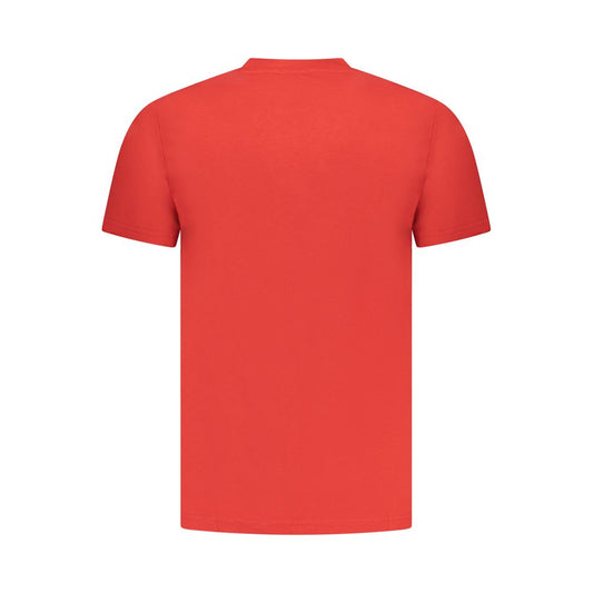 Cavalli Class Rosso Cotton Men T-Shirt