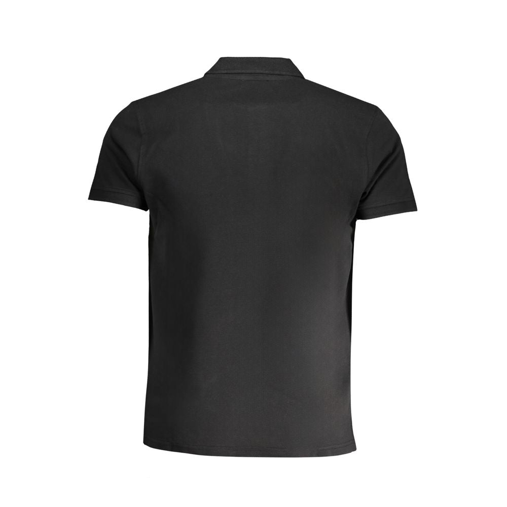 Cavalli Class Black Cotton Men's Polo Shirt