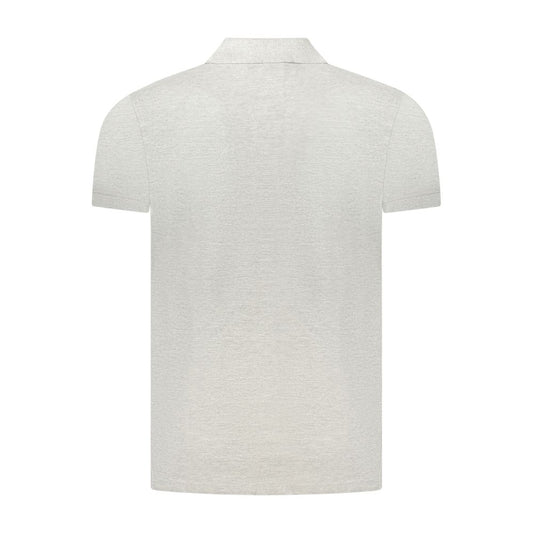 Cavalli Class Grigio Cotton Men's Polo Shirt