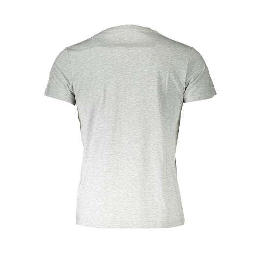 Diesel Grigio Cotton Men T-Shirt