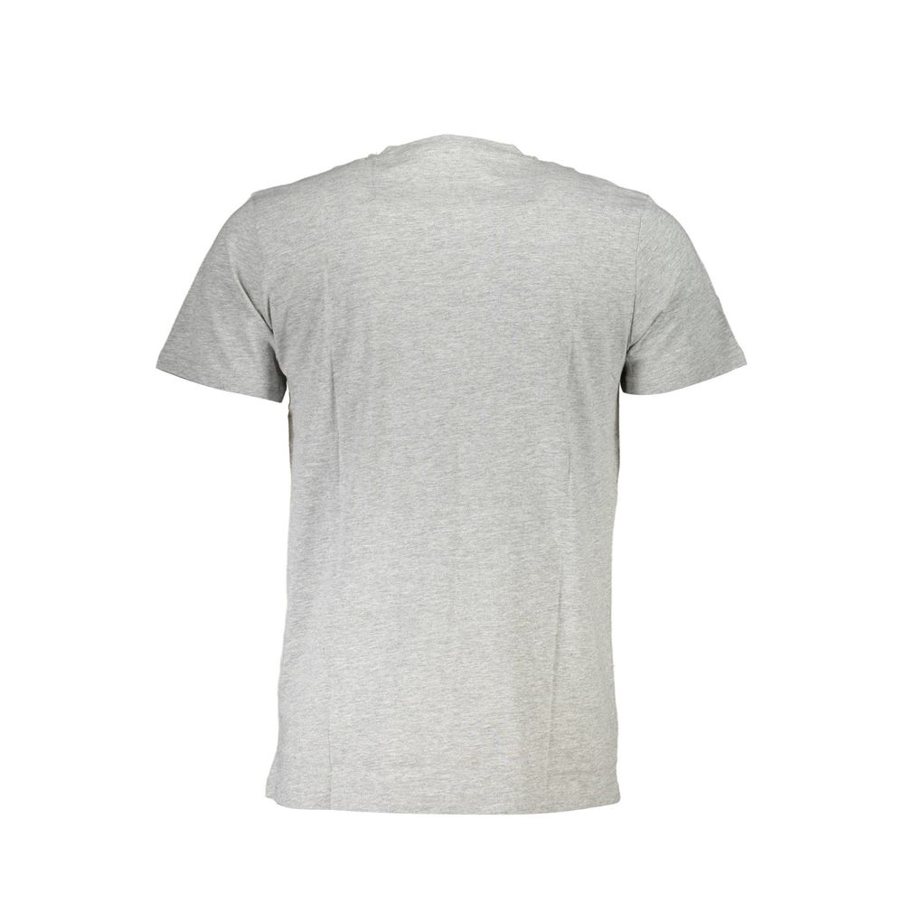 Cavalli Class Grigio Cotton Men T-Shirt
