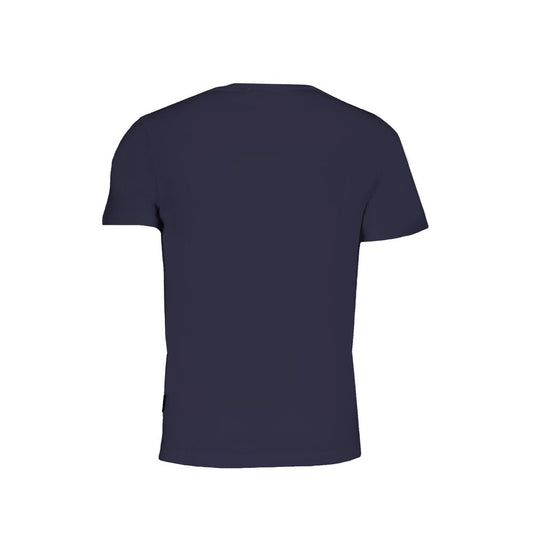 Napapijri Blue Organic Cotton Men T-Shirt