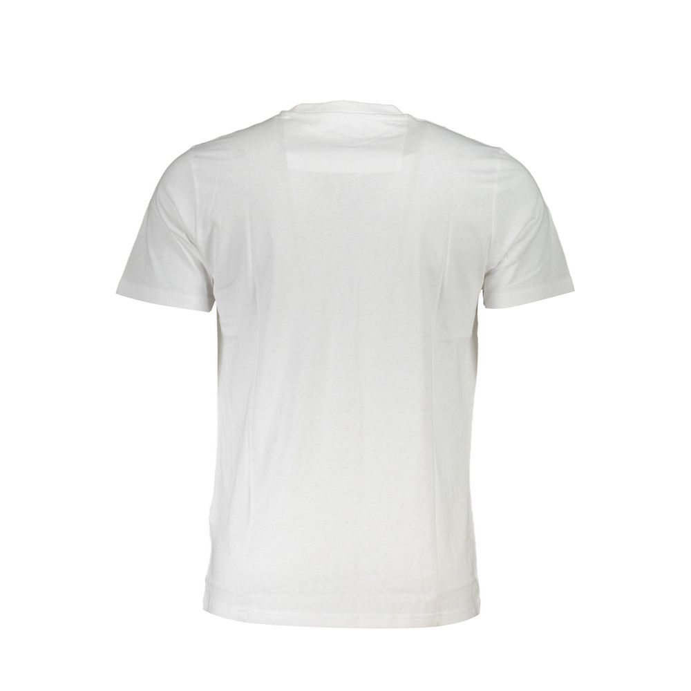 Cavalli Class Bianco Cotton Men T-Shirt