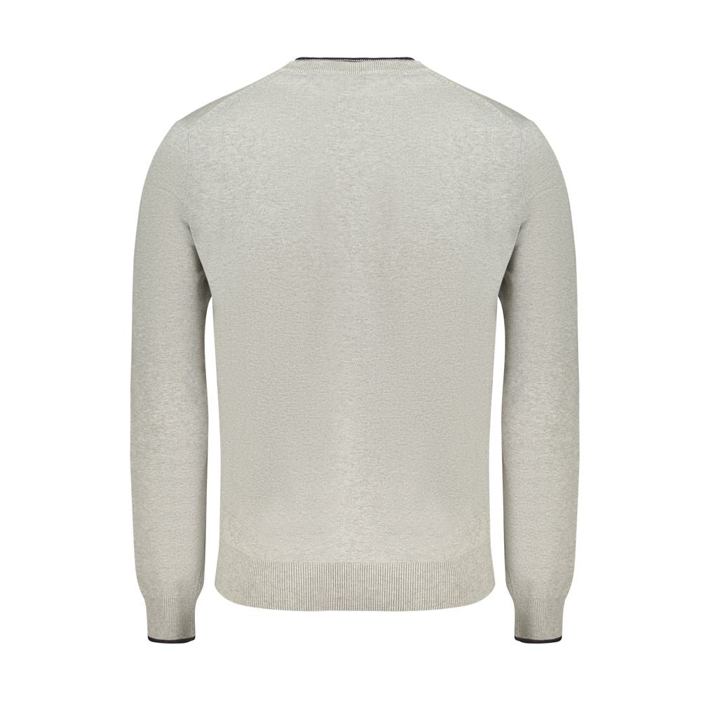 North Sails Grigio Cotton Mens Sweater