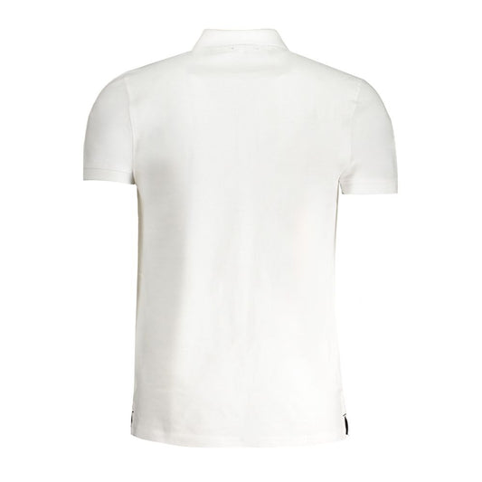 Cavalli Class Bianco Cotton Men Polo Shirt
