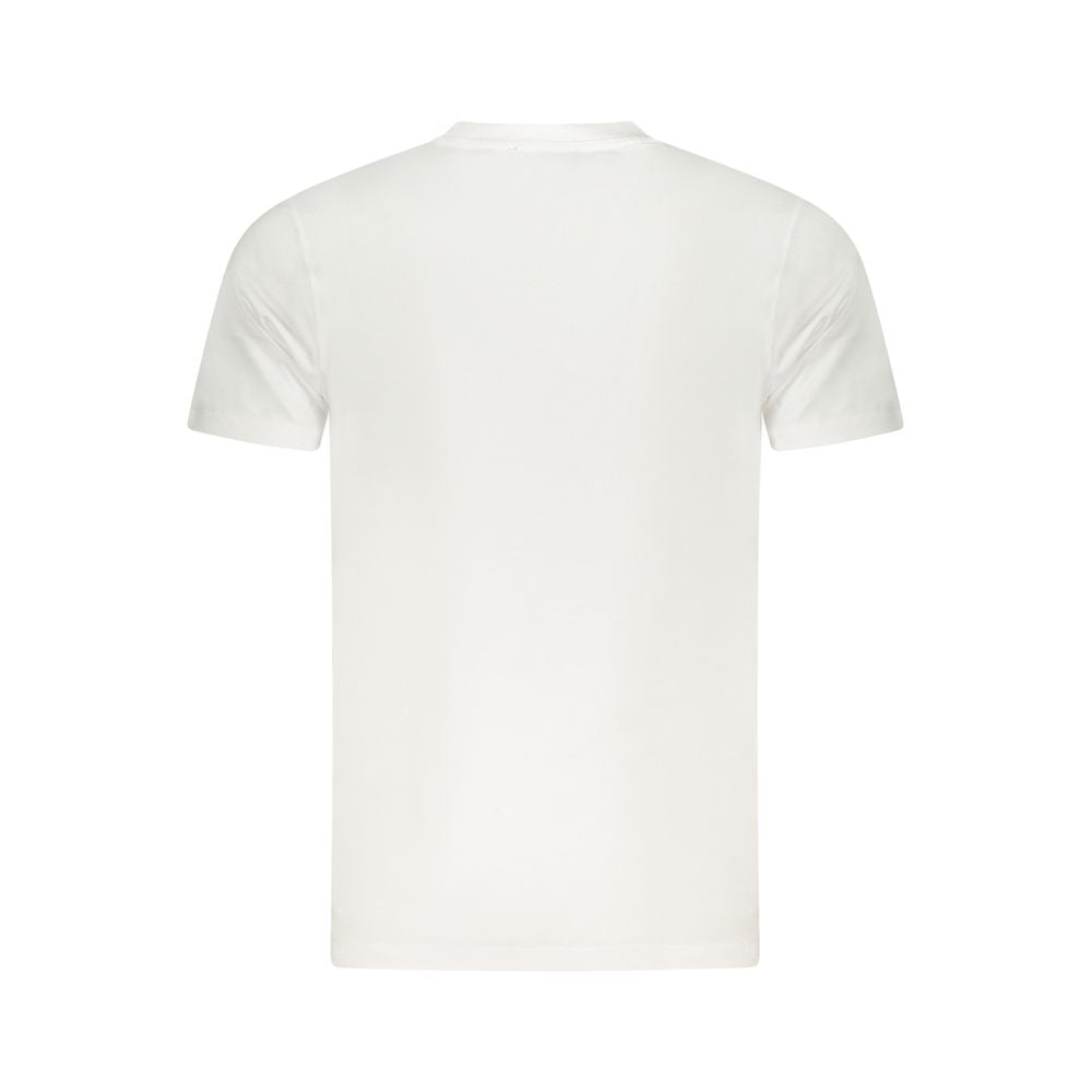 Cavalli Class White Cotton Men T-Shirt