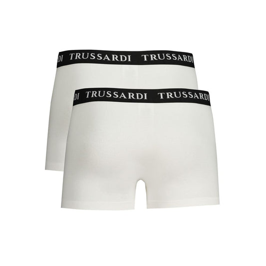 Trussardi White Cotton Men's Boxer Brief