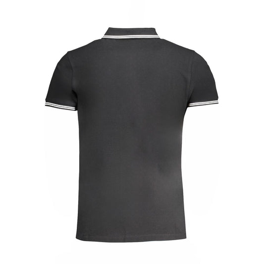 Cavalli Class Black Cotton Men's Polo Shirt