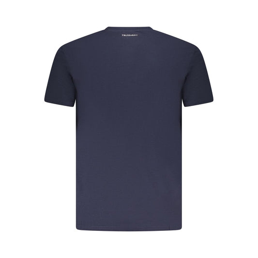 Trussardi Blu Cotton Men T-Shirt