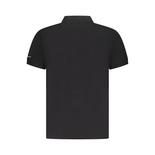 Trussardi Black Cotton Men Polo