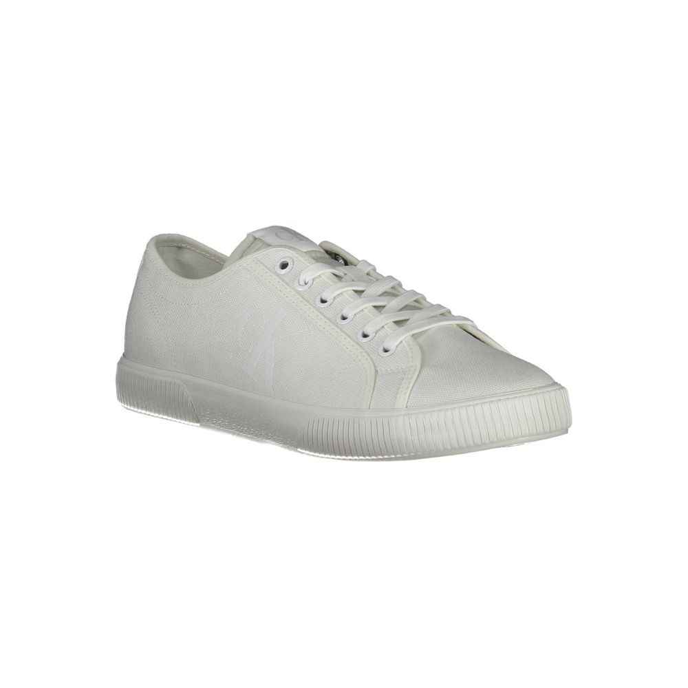 Calvin Klein White Cotton Men's Sneaker