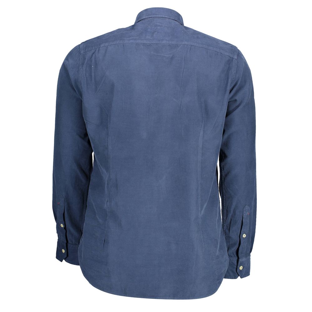 U.S. POLO ASSN. Blu Cotton Men Shirt