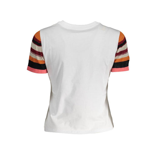 Desigual Bianco Cotton Women T-Shirt