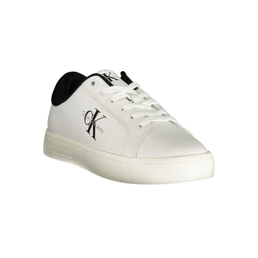 Calvin Klein White Polyurethane Men's Sneaker