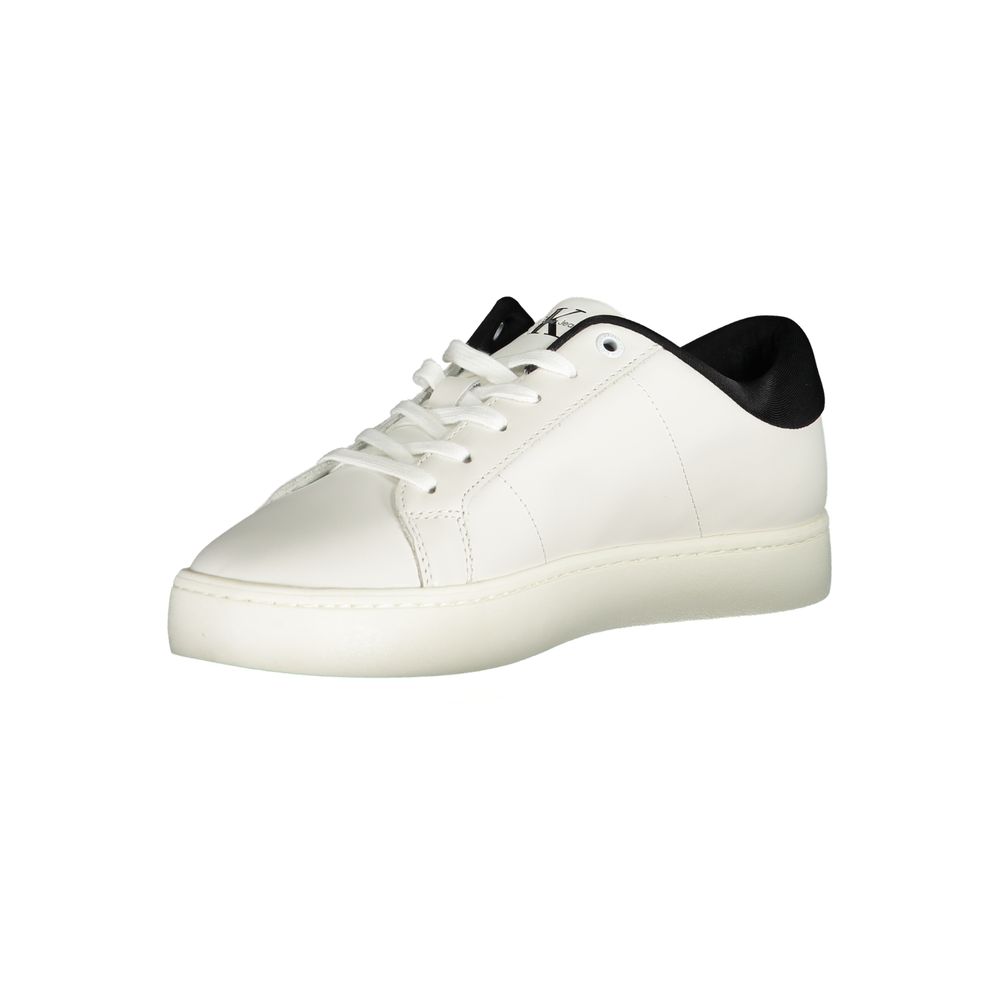 Calvin Klein White Polyurethane Men's Sneaker