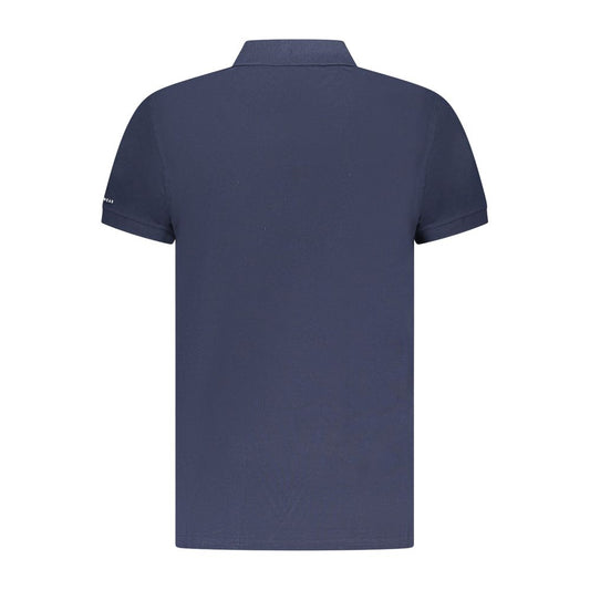 Trussardi Blu Cotton Men Polo