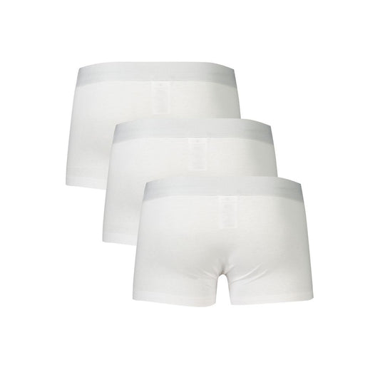 Bikkembergs White Polyester Men Boxer