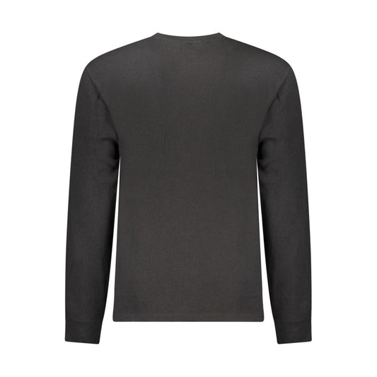 Calvin Klein Black Cotton Men's Long Sleeve Shirt