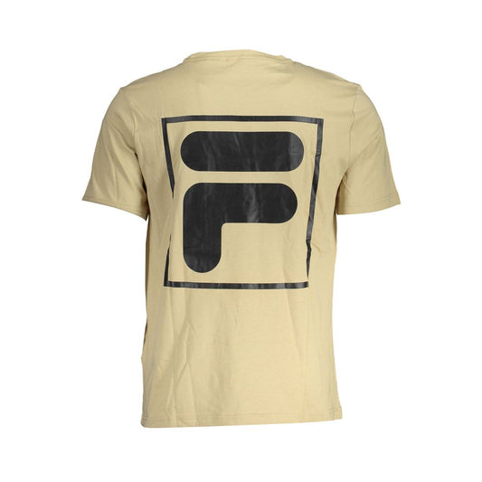 Fila Beige Cotton Mens T-Shirt