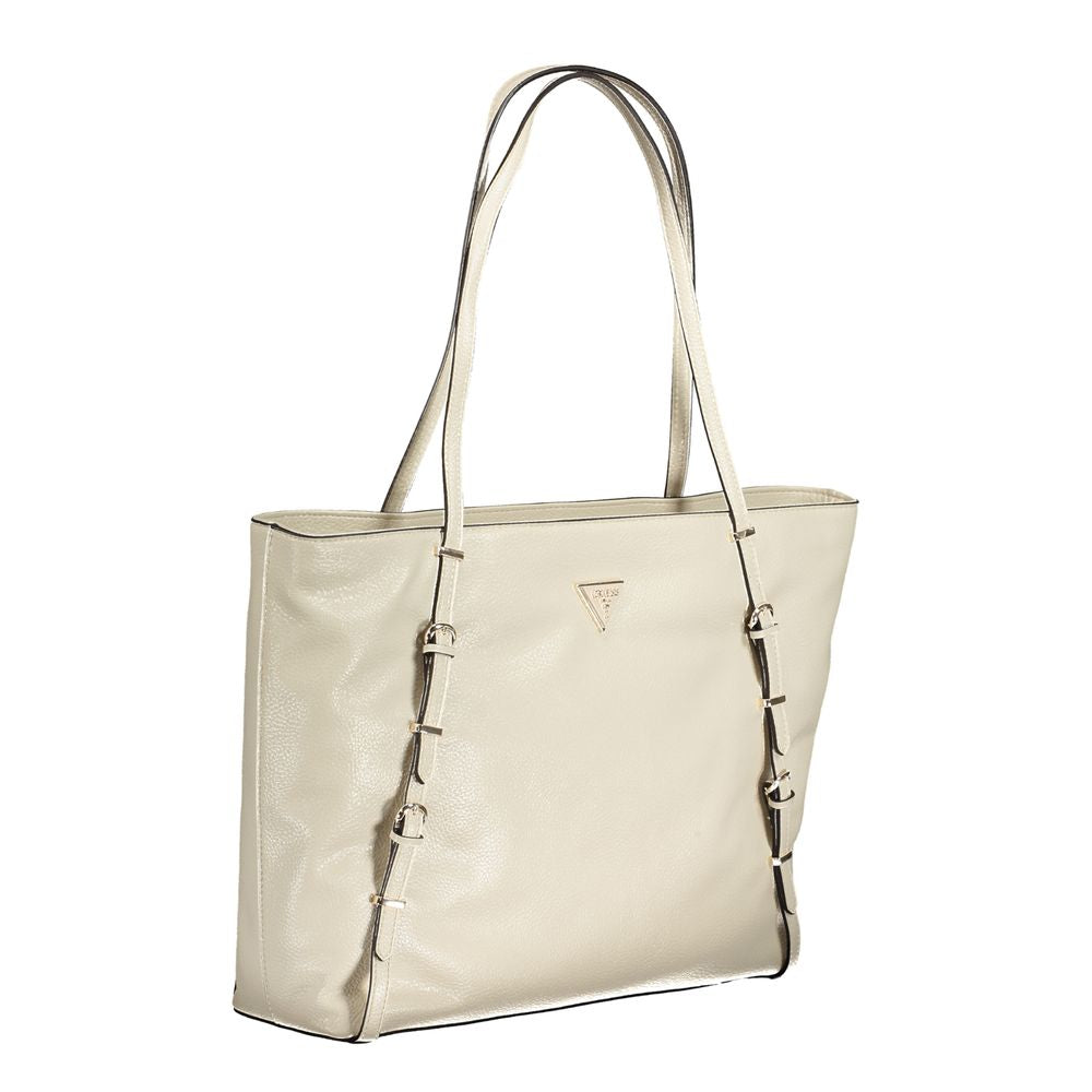 Guess Jeans Beige Polyurethane Women's Handbag