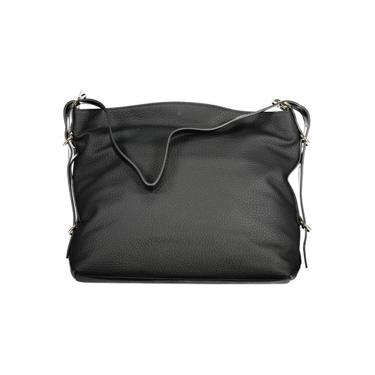 Mario Valentino Black Polyurethane Women Handbag