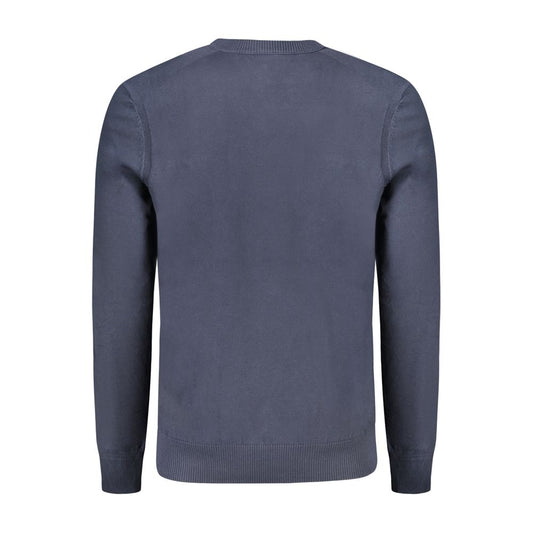Hugo Boss Blue Cotton Men's Long-Sleeved T-Shirt