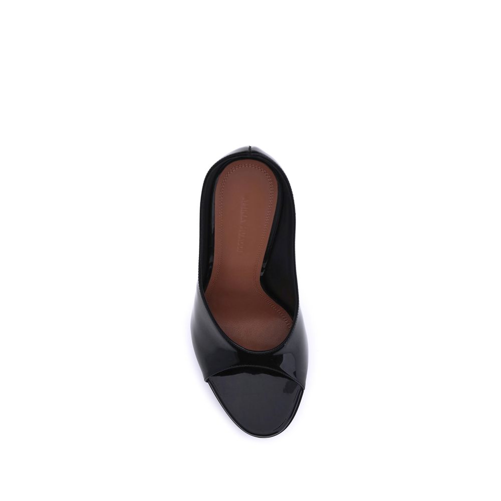 Amina Muaddi Anok leather Sandals