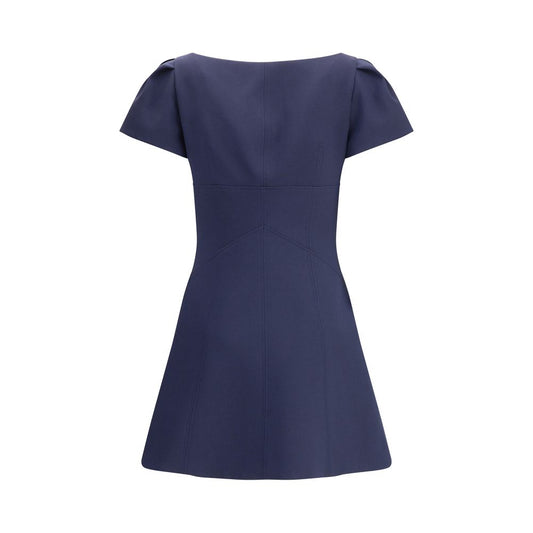 Alexander McQueen Blue Wool Casual Dress