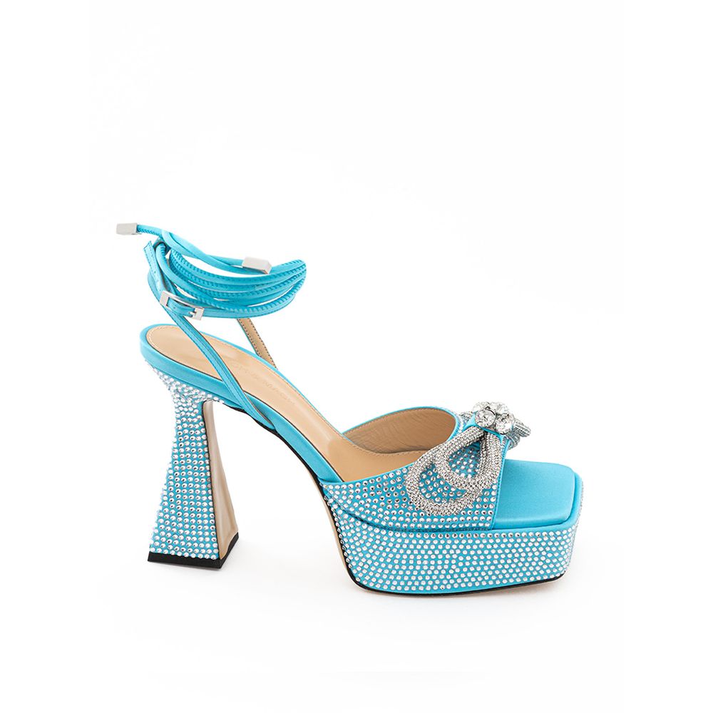 MACH & MACH Blue Leather Platform