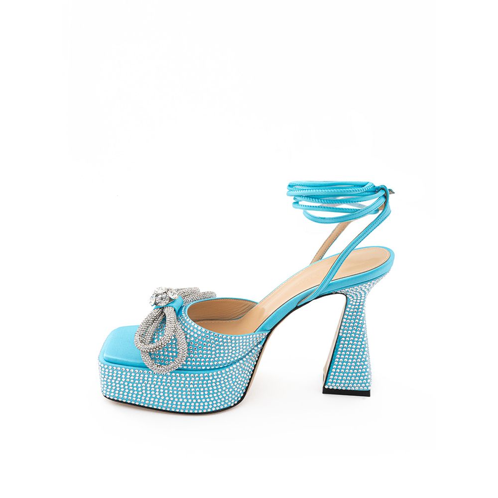 MACH & MACH Blue Leather Platform