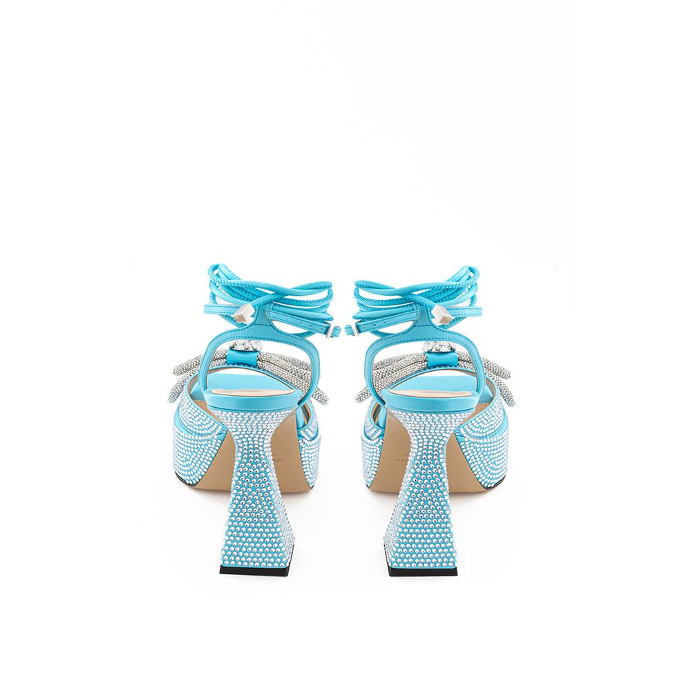 MACH & MACH Blue Leather Platform