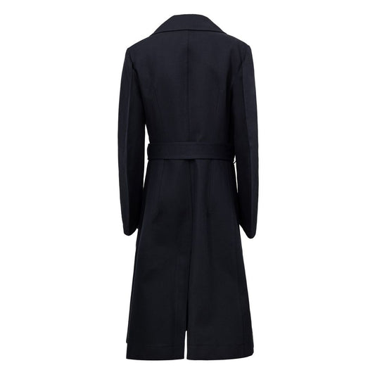 Bottega Veneta Blue Cotton Trench Coat