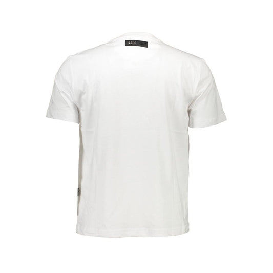 Plein Sport White Cotton Men T-Shirt
