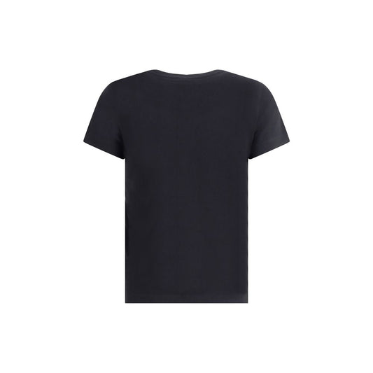 PINKO Black Cotton T-Shirt