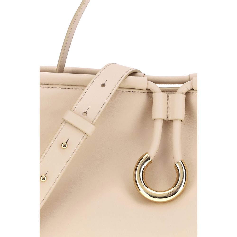 Coccinelle Beige Calf Leather Bos Taurus Handbag