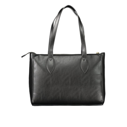 Mario Valentino Black Polyurethane Women Handbag