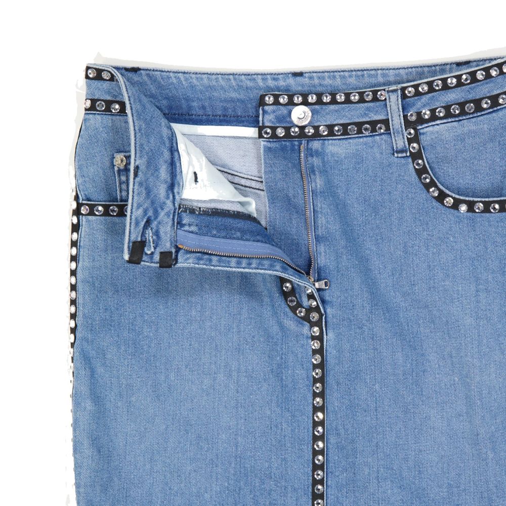 Moschino Couture Cotton Denim Skirt