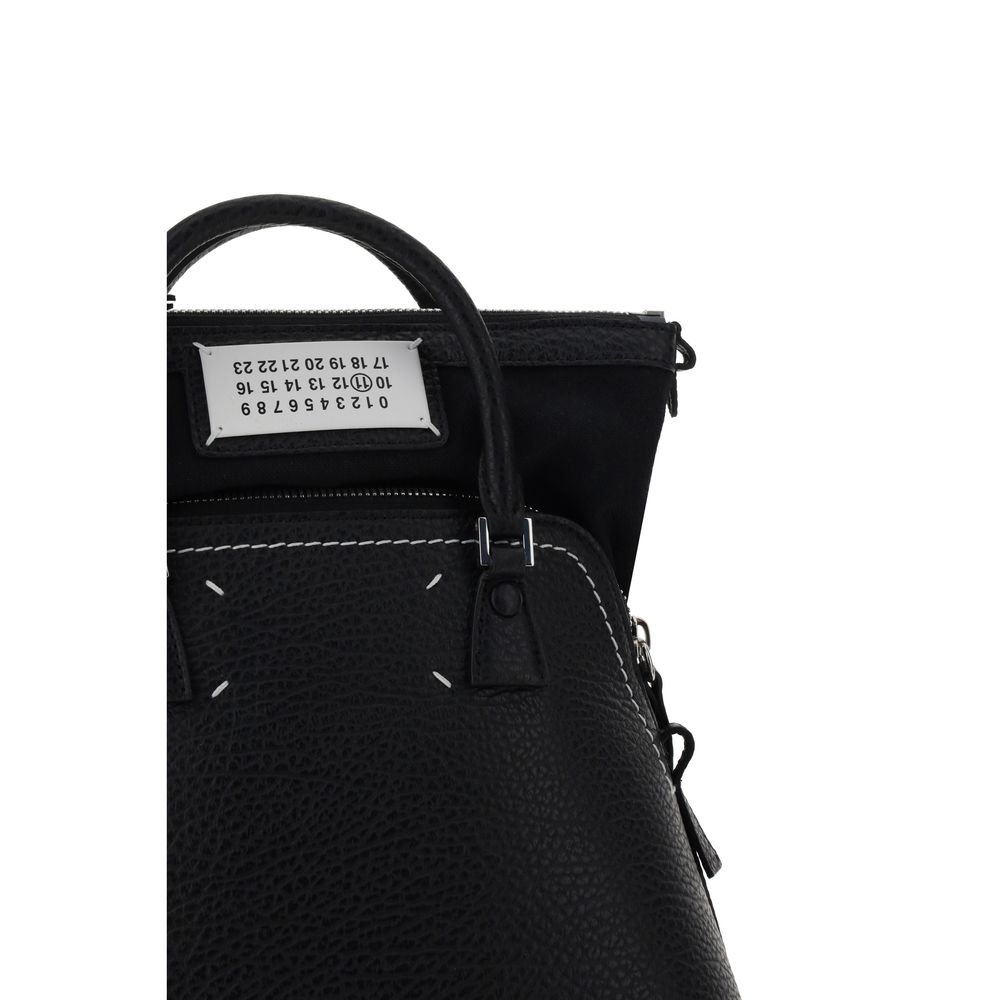 Maison Margiela Black Calf Leather Bos Taurus Handbag