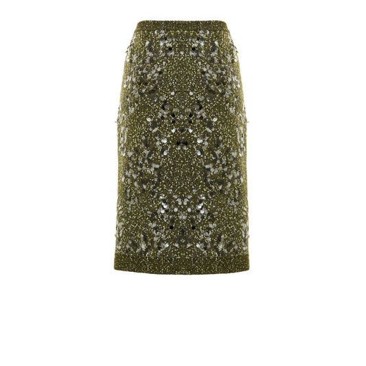 Gucci Green Viscose Mini Skirt