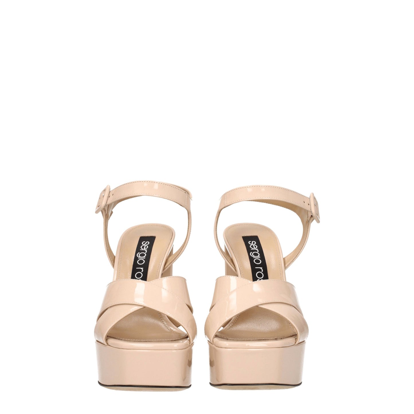 Sergio Rossi Pink Leather Platforms