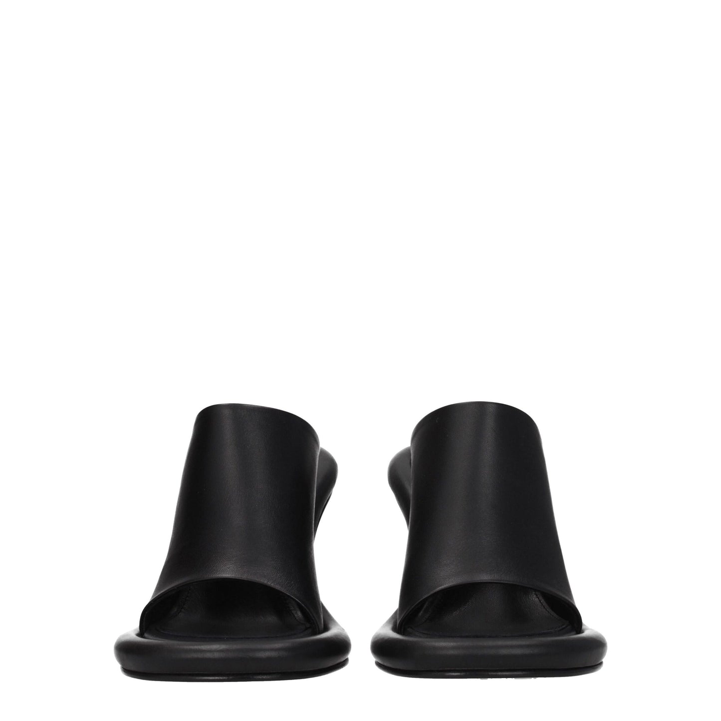 Jw Anderson Black Leather Stiletto Heels Sandals
