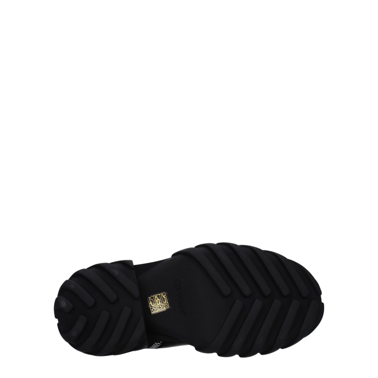 Off-White Black Leather Ankle Boots