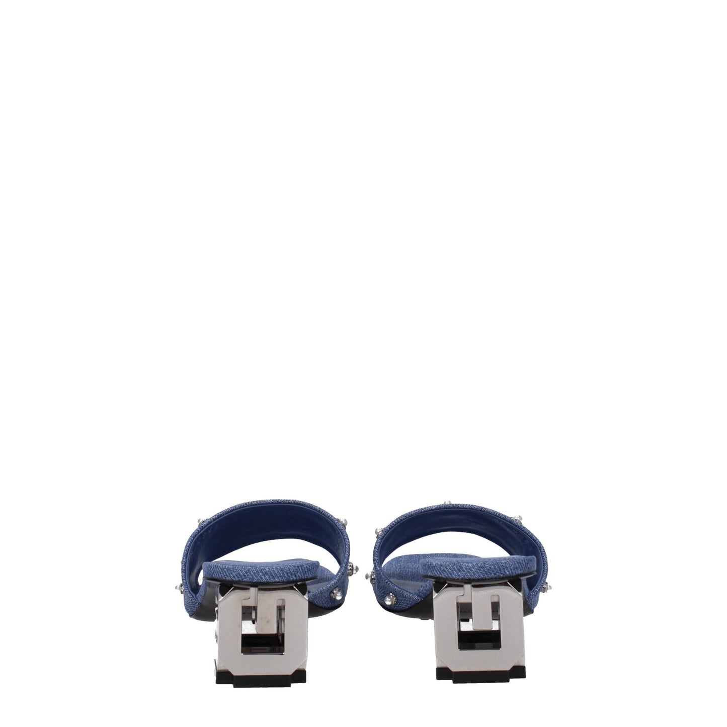 Givenchy Blue Fabric Flat Sandals