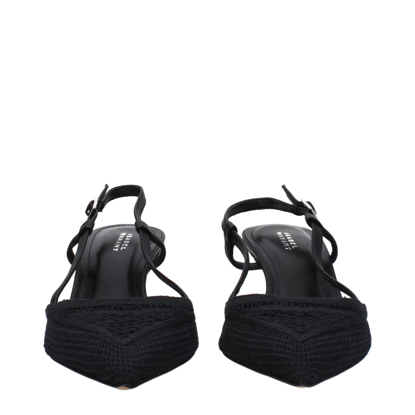 Isabel Marant Black Fabric Mid Heel Pumps
