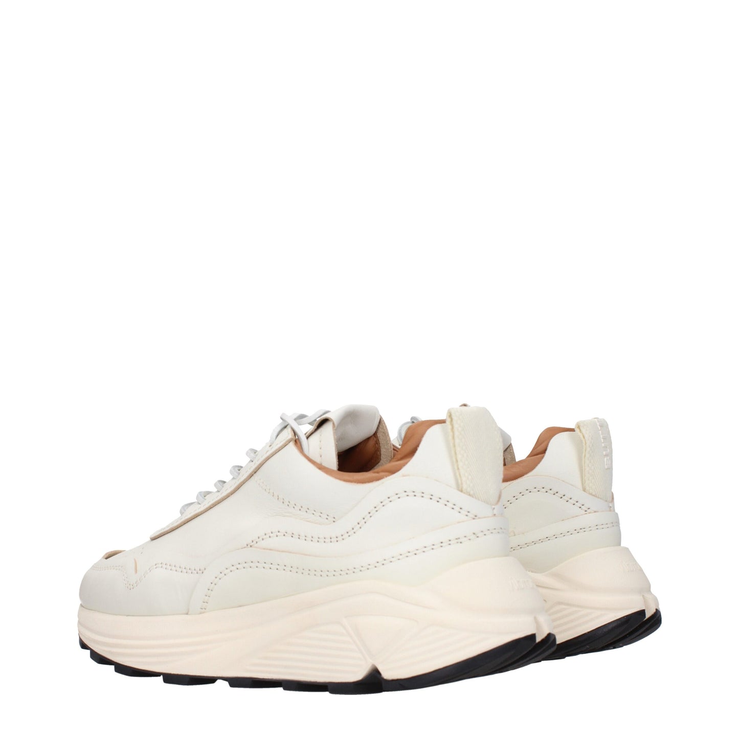 Buttero White Leather Low Tops