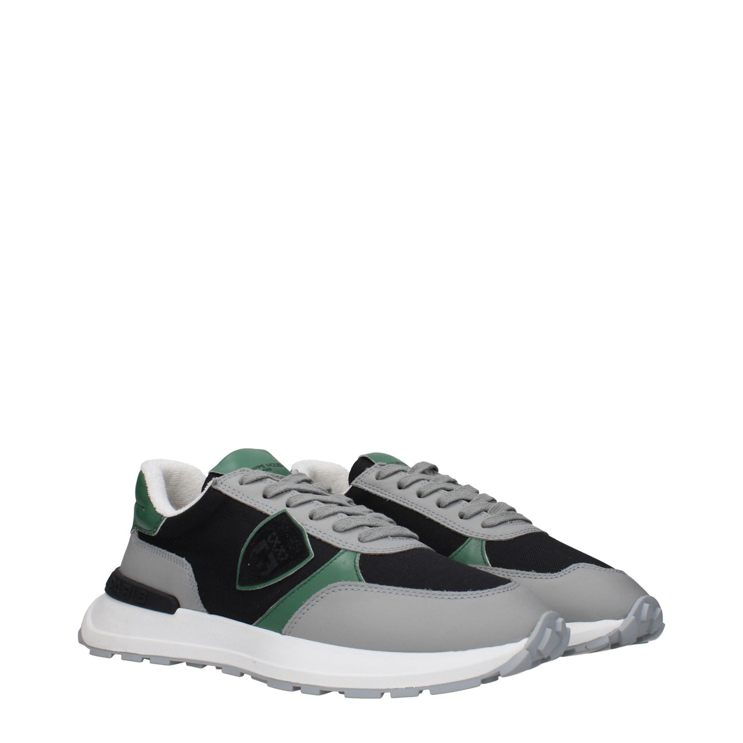 Philippe Model Black Fabric Athletic Sneakers
