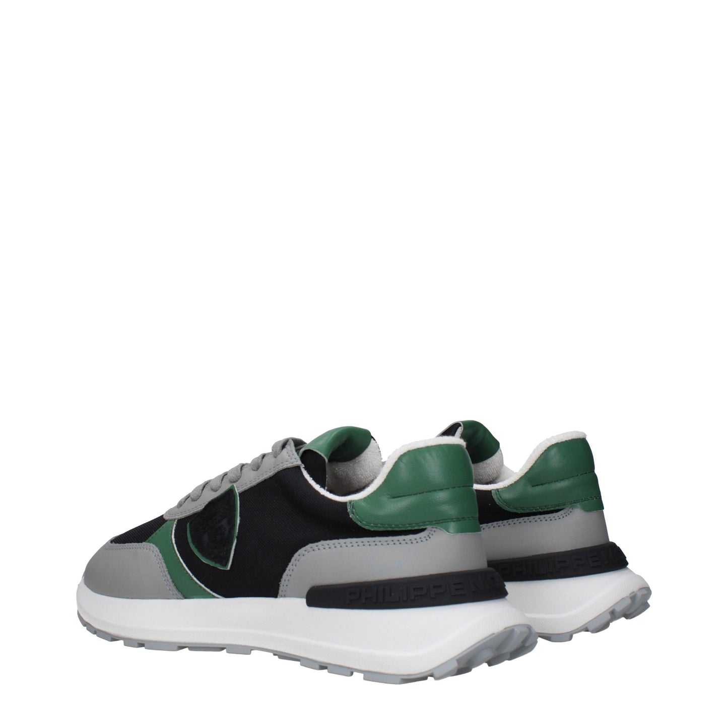 Philippe Model Black Fabric Athletic Sneakers