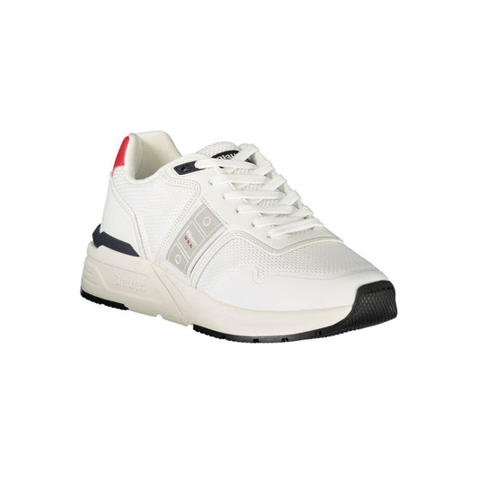 Blauer White Polyester Men's Sneaker