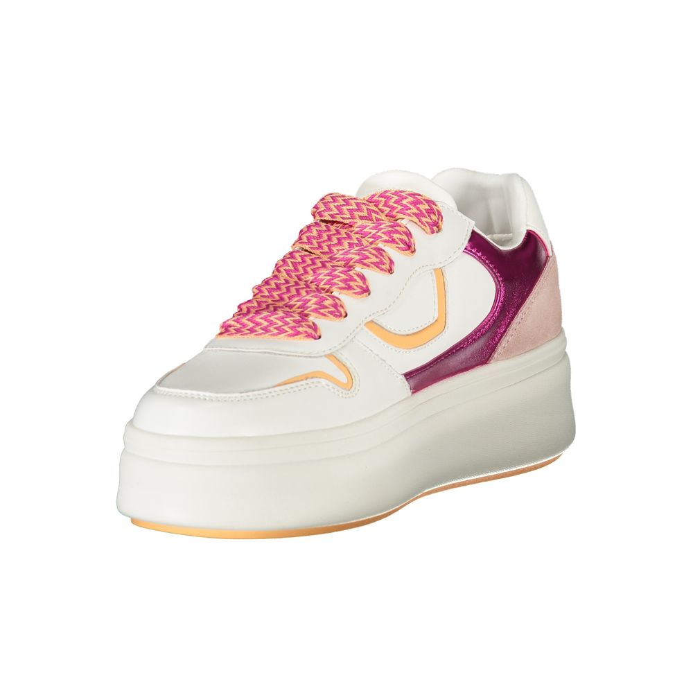 Blauer White Leather Women Sneaker