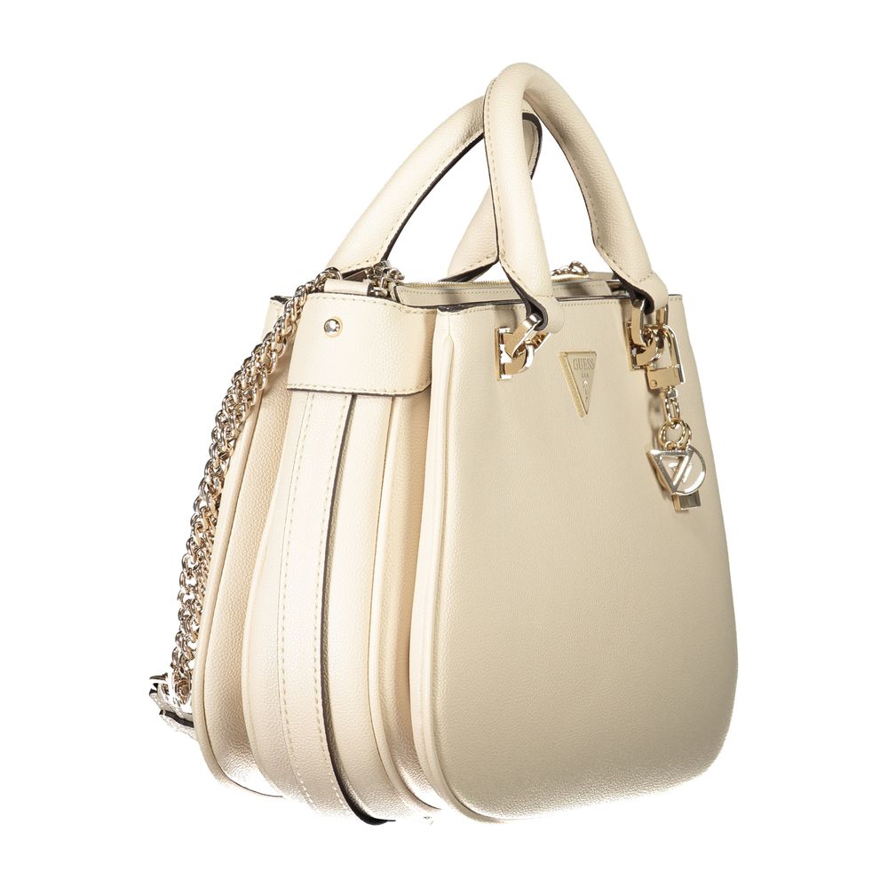 Guess Jeans Beige Polyurethane Womens Handbag
